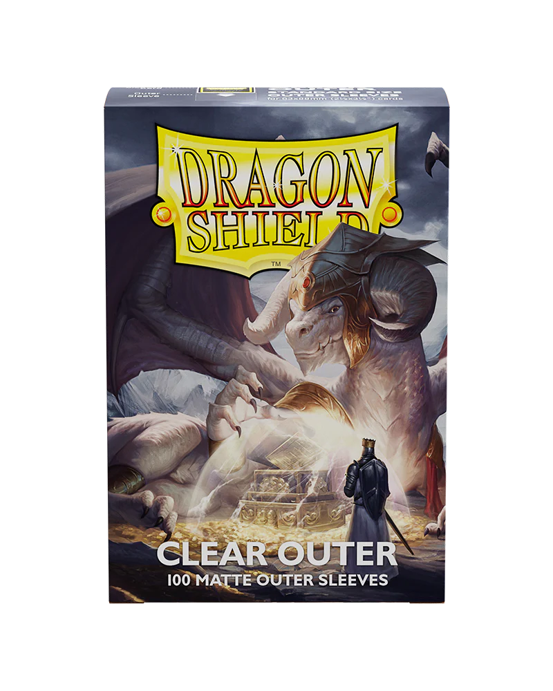 Dragon Shield: 100ct Outer Sleeves - Clear Matte (Standard)
