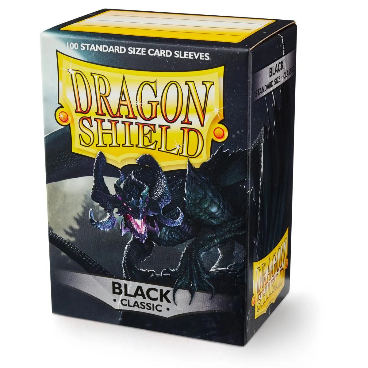 Dragon Shield: Standard 100ct Sleeves - Black (Classic) - Image 2