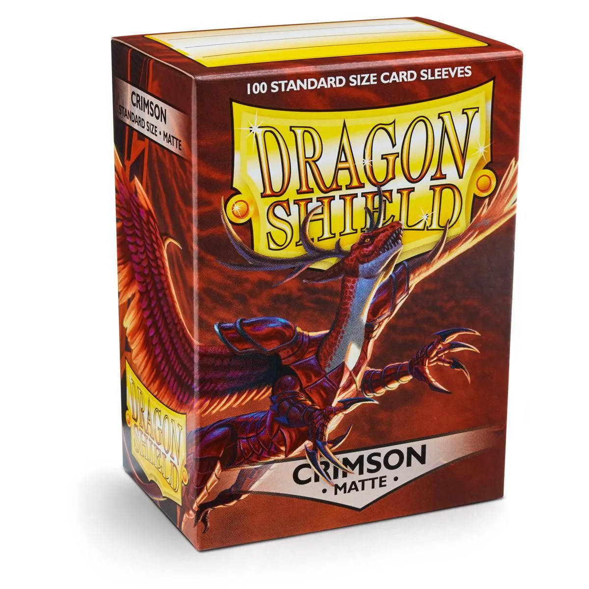 Dragon Shield: Standard 100ct Sleeves - Crimson (Matte) - Image 3
