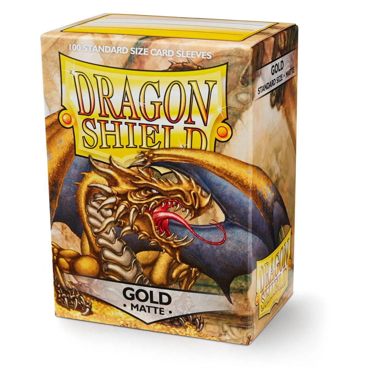 Dragon Shield: Standard 100ct Sleeves - Gold (Matte) - Image 2