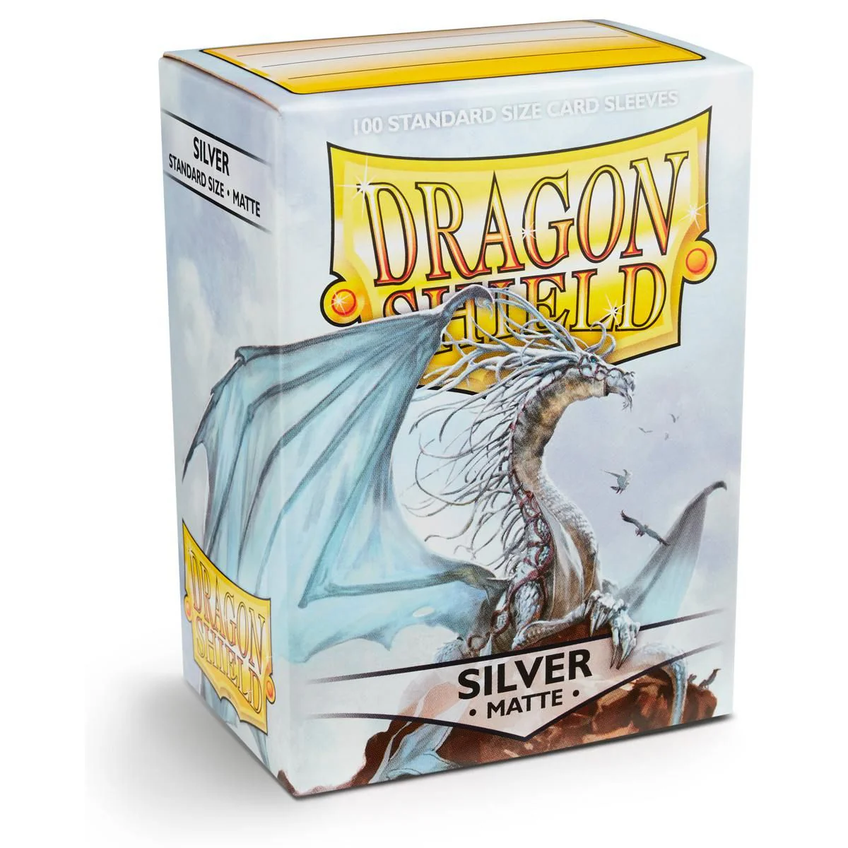 Dragon Shield: Standard 100ct Sleeves - Silver (Matte) - Image 3