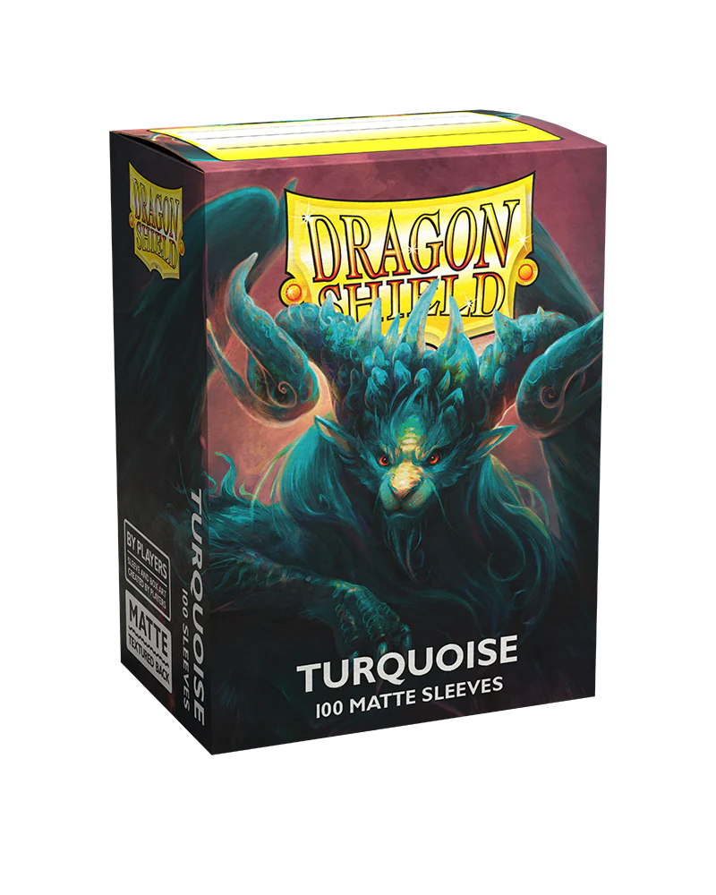 Dragon Shield: Standard 100ct Sleeves - Turquoise (Matte) - Image 3