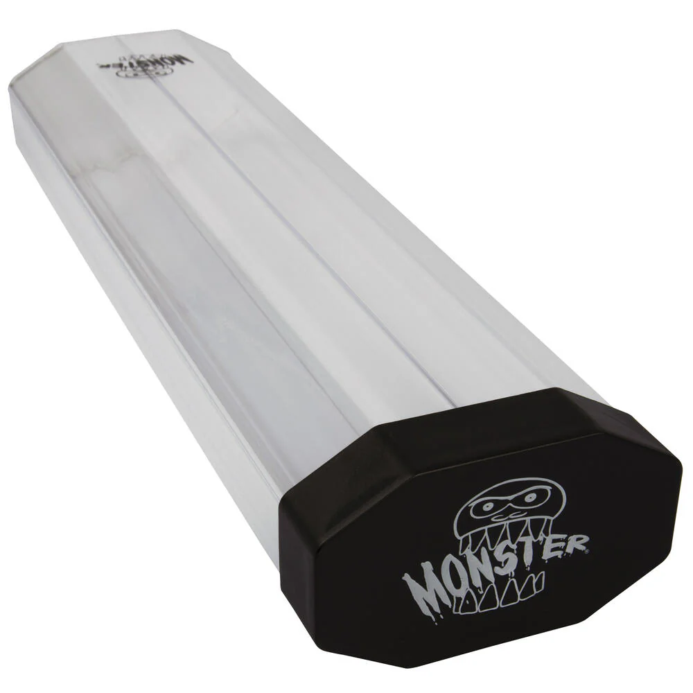 Dual Playmat Tube - Clear with Black Cap - Monster Protectors Playmat Storage