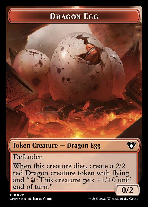 Eldrazi // Dragon Egg Double-Sided Token [Commander Masters Tokens] - Image 2