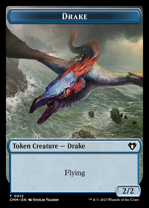 Eldrazi Spawn // Drake Double-Sided Token [Commander Masters Tokens] - Image 2