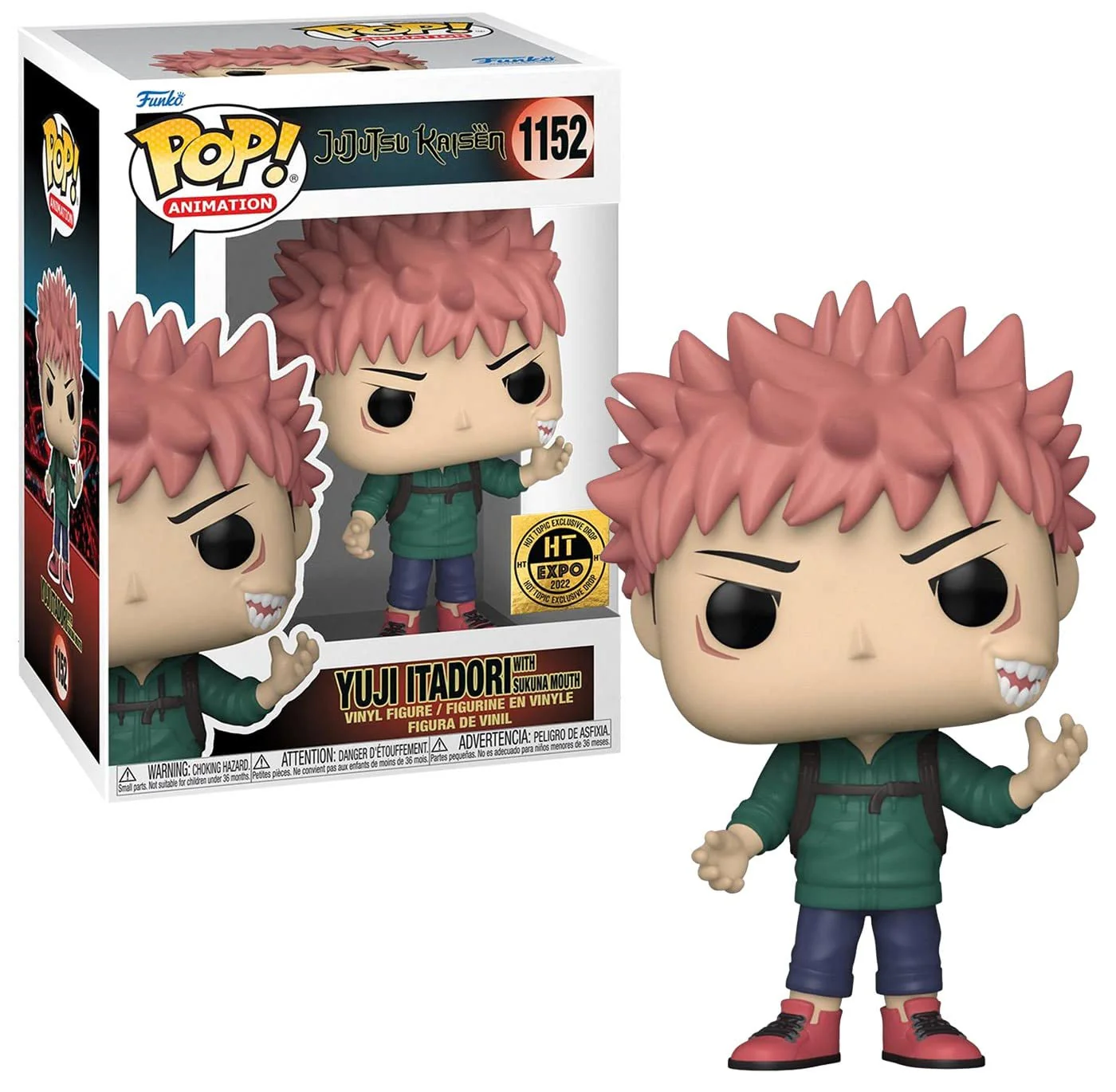 Jujutsu Kaisen - Yuji Itadori with Sukuna Mouth (HT Expo 2022) #1152 - POP!