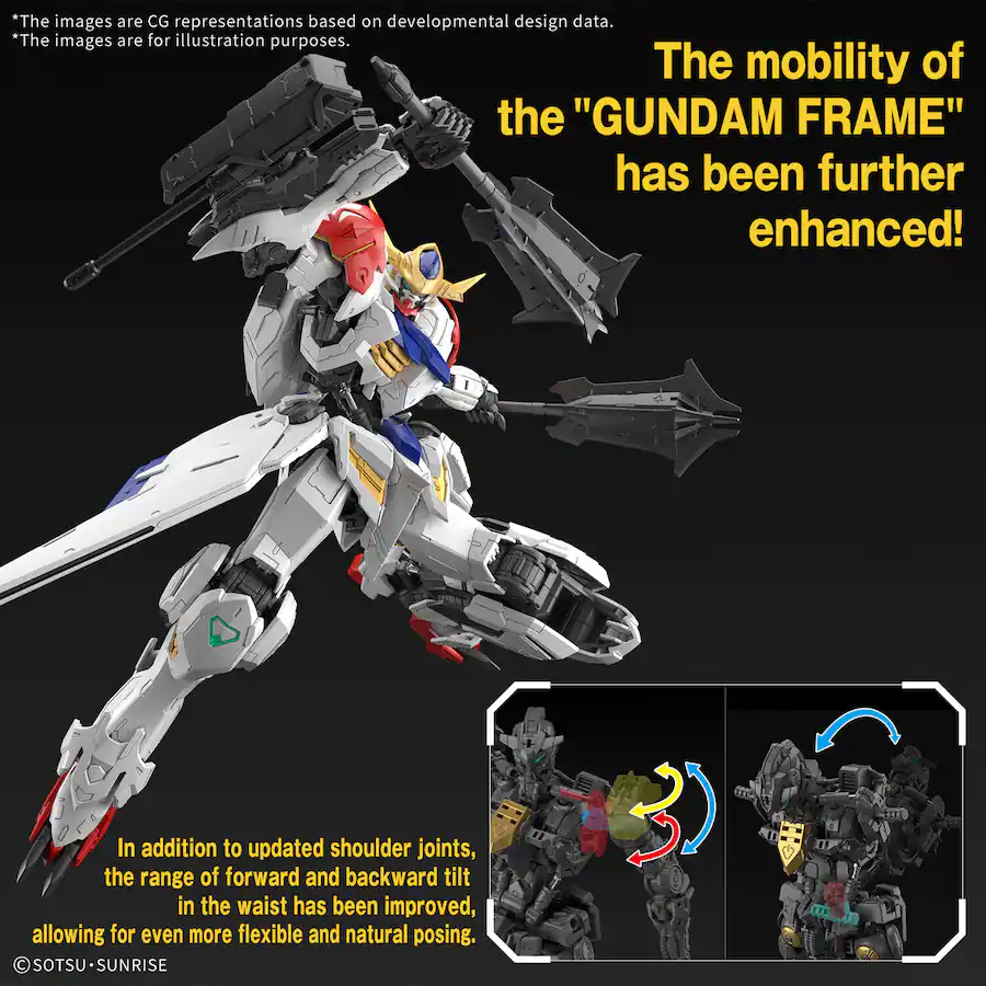 Mobile Suit Gundam Iron-Blooded Orphans MG 1/100 Gundam Barbatos Lupus Model Kit - Image 4