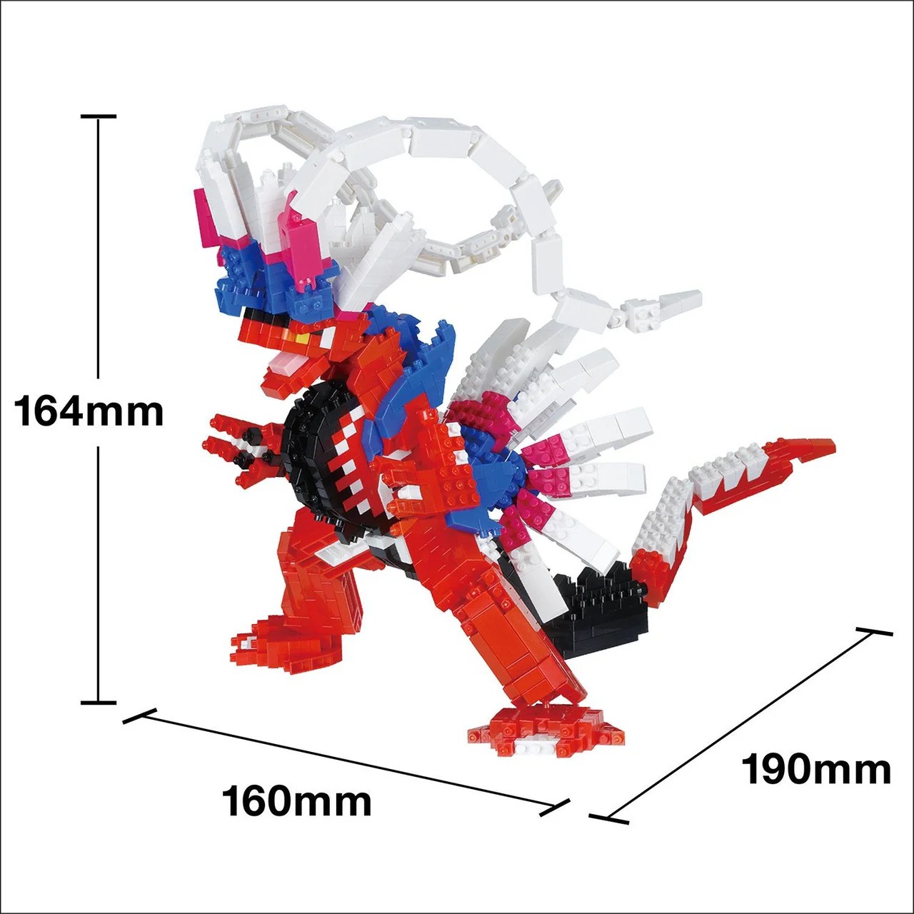 Nanoblock Pokemon Series Koraidon DX 6.45-Inch Building Block Set - Image 4