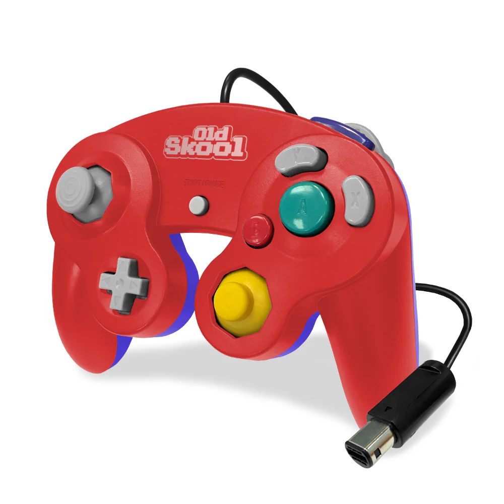 Old Skool GameCube Controller (Red) - Gamecube - Image 4