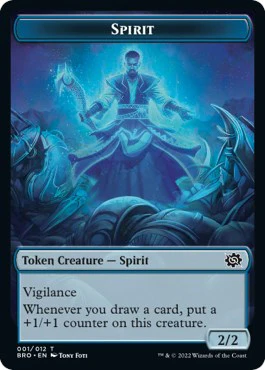 Powerstone // Spirit Double-Sided Token [The Brothers' War Tokens] - Image 2