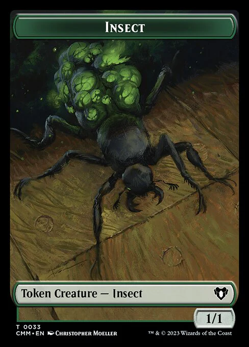 Thopter // Insect Double-Sided Token [Commander Masters Tokens] - Image 2