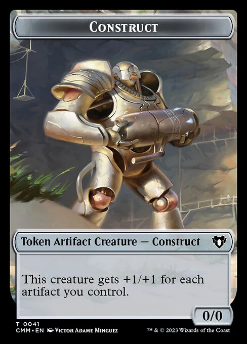 Treasure // Construct (0041) Double-Sided Token [Commander Masters Tokens] - Image 2