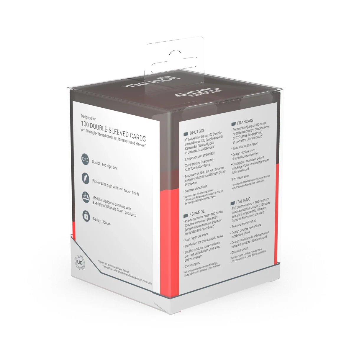Ultimate Guard: Boulder 100+ Synergy - Black/Red - Image 5