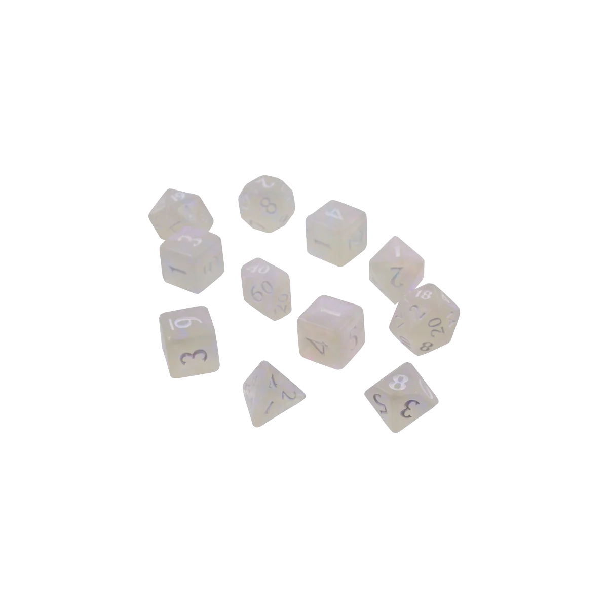 Ultra PRO: 11-Dice Set - Eclipse (Arctic White) - Image 4