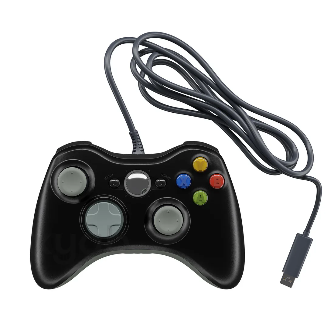 Xyab Xbox 360 Wired Controller - Black - Accessory - Image 2