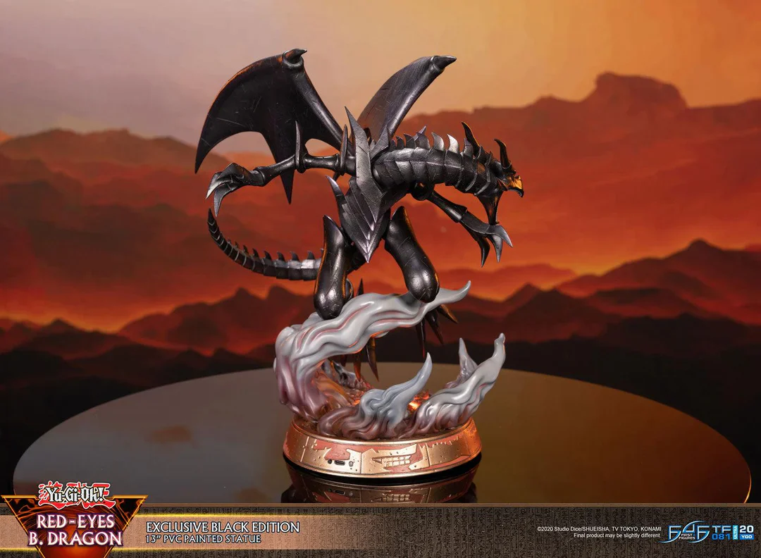Yu-Gi-Oh! Red Eyes Black Dragon Black Edition Statue - Image 3