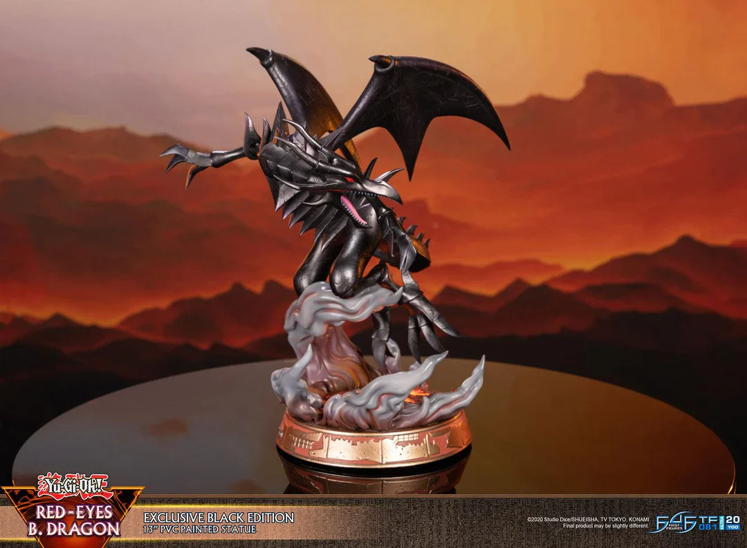 Yu-Gi-Oh! Red Eyes Black Dragon Black Edition Statue - Image 4