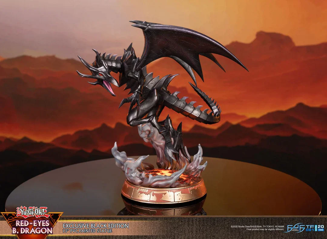 Yu-Gi-Oh! Red Eyes Black Dragon Black Edition Statue - Image 5
