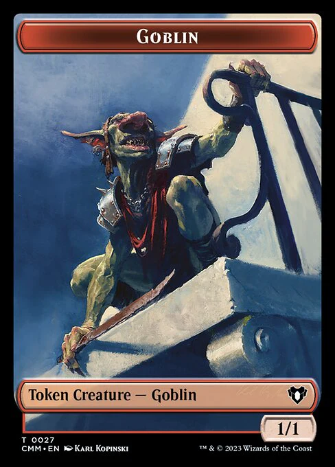 Zombie (0019) // Goblin Double-Sided Token [Commander Masters Tokens] - Image 2